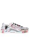 DOLCE & GABBANA MILANO NS1 HAND-PAINTED SNEAKERS
