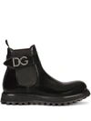 DOLCE & GABBANA CHELSEA BELTED BOOTS