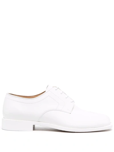 Maison Margiela Tabi Split-toe Rubber Derby Shoes In White