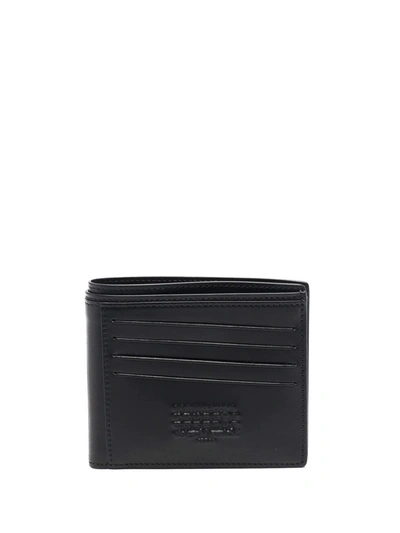 Maison Margiela Leather Bi-fold Wallet In Schwarz