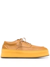 Marsèll `cassapana` Lace-up Platform Shoes In Mustard