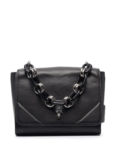 Karl Lagerfeld K/ikonik Pin-chain Bag In Schwarz