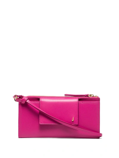 Jacquemus Le Pichoto Zip-up Leather Shoulder Bag In Pink