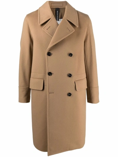 Mackintosh Redford Double-breasted Coat In Brown