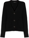 Lisa Yang Danni Patch-pocket Cashmere Cardigan In Schwarz
