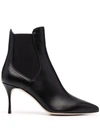 Sergio Rossi Godiva 80mm Ankle Boots In Schwarz