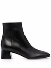 Sergio Rossi Sr Alicia Leather Boots In Schwarz