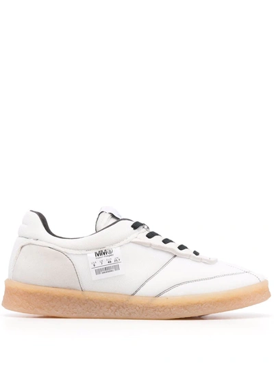 Mm6 Maison Margiela 标贴系带板鞋 In White