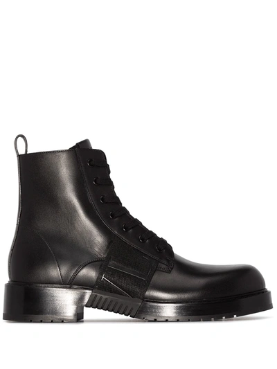 Valentino Garavani Combat Boot Vl7n City In Leather In Black