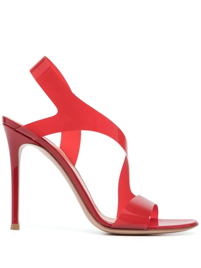 Gianvito Rossi Strap-detail Open-toe Sandals In Rot