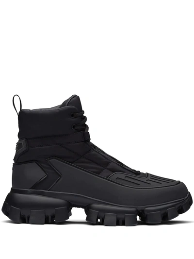 Prada Cloudbust Thunder High-top Trainers In Black