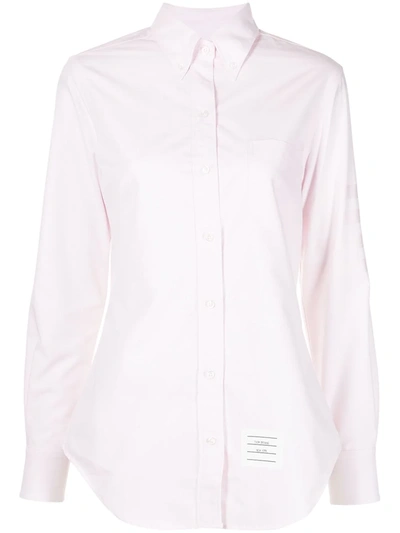 THOM BROWNE TONAL 4-BAR BUTTON-DOWN SHIRT