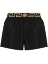Versace Black Greca Boxers In Black