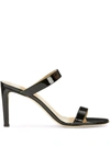 Giuseppe Zanotti Calista Slip-on Heeled Sandals In Schwarz