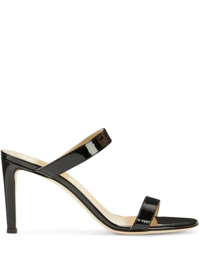 Giuseppe Zanotti Calista Slip-on Heeled Sandals In Black