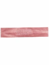 ALBERTA FERRETTI EMBROIDERED LOGO HEAD BAND