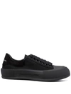 Alexander Mcqueen Black Deck Plimsoll Sneakers