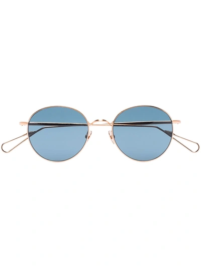 Ahlem Blue Place De L'opera Sunglasses In Gold