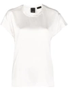 Pinko Round-neck Short-sleeve T-shirt In White