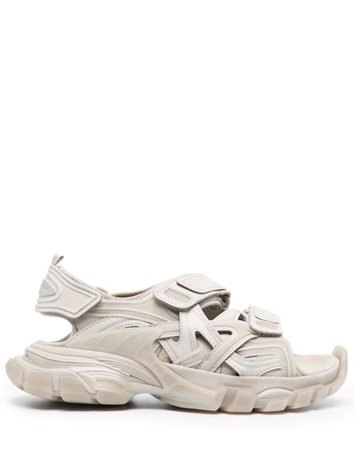 Balenciaga Track Touch-strap Sandals In Nude