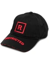 Vetements Restricted Pentagram-embroidered Baseball Cap In Black