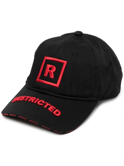 Vetements Restricted Pentagram-embroidered Baseball Cap In Black