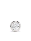 Courbet 18kt Recycled White Gold Origine Laboratory-grown Diamond Stud Single Earring In Silver