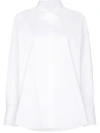 Frame Long-sleeve Oversized Shirt In Weiss