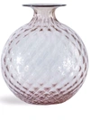 Venini Monofiori Balloton Vase In Rosa