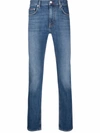 TOMMY HILFIGER MID-RISE SLIM-FIT JEANS