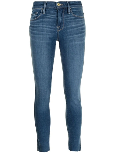Frame Le Sylvie High-rise Slim-leg Jeans In Blue