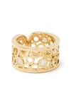COURBET 18KT RECYCLED YELLOW GOLD CO LABORATORY-GROWN DIAMONDS RING