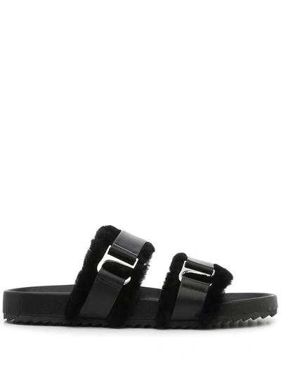 Senso Dalley Leather Sandals In Schwarz
