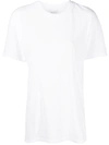 Anine Bing T-shirt With Round Neck And Short Sleeves In Weiss