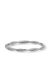 DAVID YURMAN STERLING SILVER PETITE INFINITY DIAMOND BRACELET