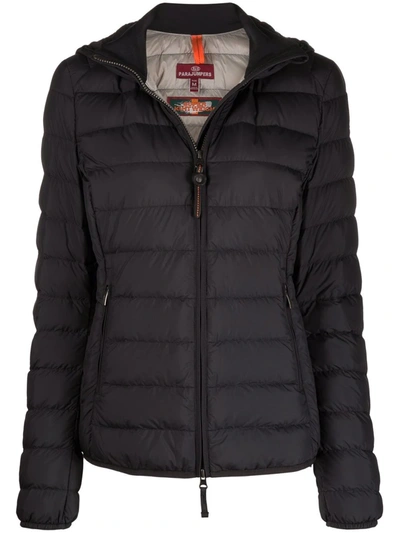 Parajumpers Juliet Hooded Puffer Jacket In Schwarz