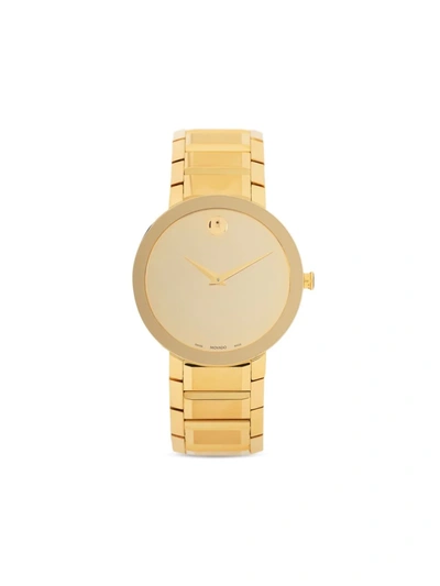 Movado Sapphire Quartz 39mm In Gold