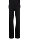 Isabel Marant Palirok Cotton Straight Pants In Schwarz