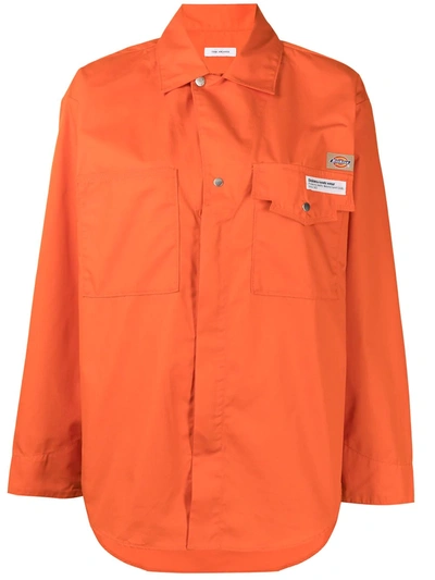 Toga X Dickie Logo Patch Overshirt In Orange | ModeSens