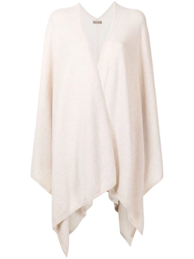 N•peal Knitted Cashmere Cape In Braun