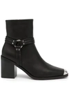 Senso Hunny Metal Toecap Boots In Schwarz
