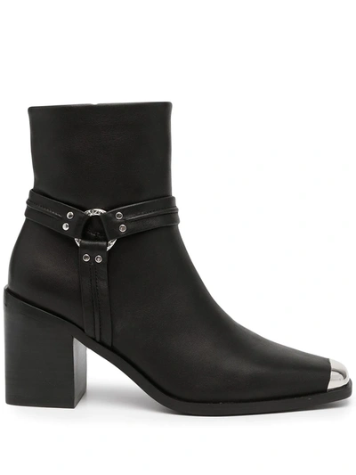 Senso Hunny Metal Toecap Boots In Schwarz