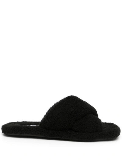 Senso Inka Fluffy Slip-on Shoes In Schwarz