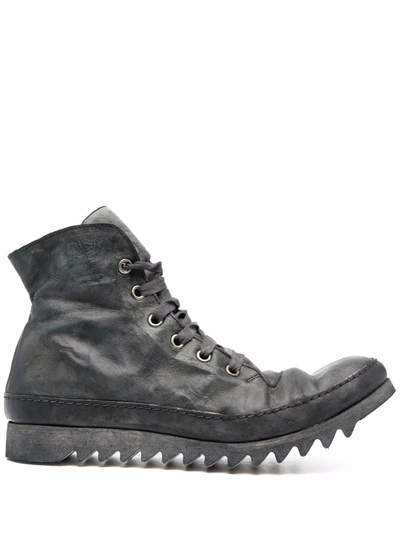 A Diciannoveventitre S2nv Leather Ankle Boots In Schwarz