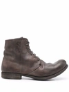 A DICIANNOVEVENTITRE D2 HORSE LEATHER ANKLE BOOTS