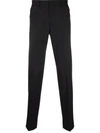 KARL LAGERFELD CLASH PRESSED-CREASE TROUSERS