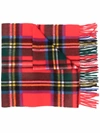 BEGG & CO PLAID-CHECK SCARF