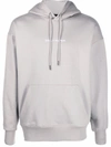 Daily Paper Logo-print Cotton Hoodie In Grau