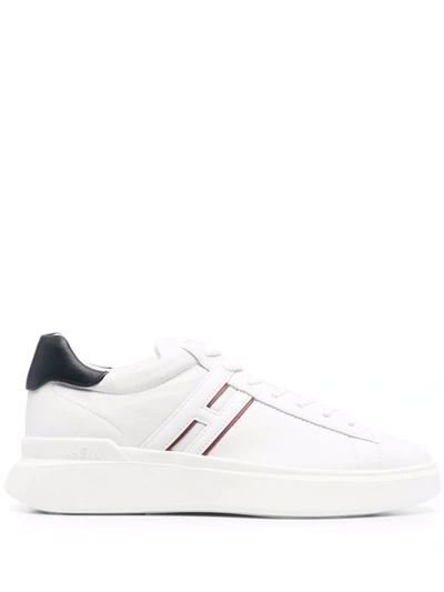 Hogan H580 Leather Sneakers In Weiss