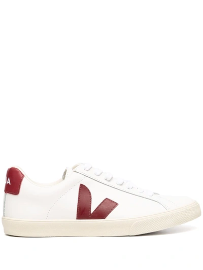 Veja Esplar 低帮运动鞋 In White And Red